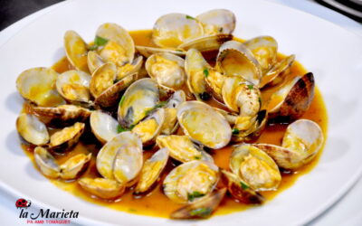 Almejas a la marinera en Mollet, Restaurant La Marieta