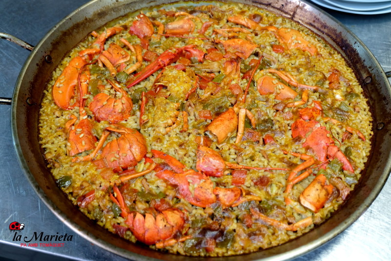 Restaurante La Marieta, cenar en Barcelona paella con bogavante, en Mollet del Vallès, Barcelona