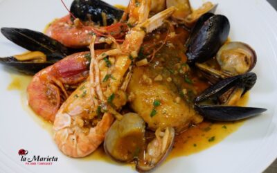 Restaurante La Marieta, Mollet del Valles, íntimo y familiar,especialistas en arroces, Menú desgustación mariscada