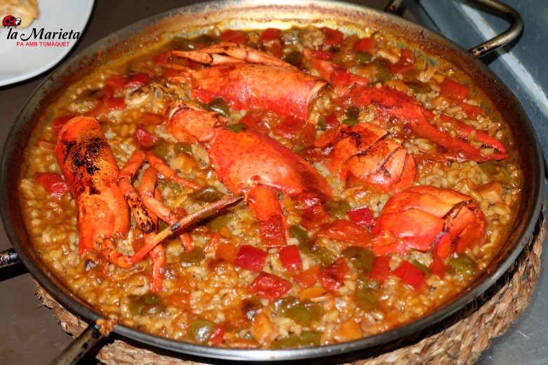 Restaurante La Marieta,Mollet del Valles, Barcelona,comer el mejor arroz en paella mixta, de marisco o de bogavante, menú degustación todos los viernes