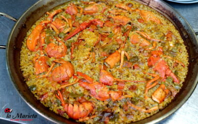 Restaurante La Marieta,Mollet del Valles, Barcelona,comer el mejor arroz en paella de bogavante