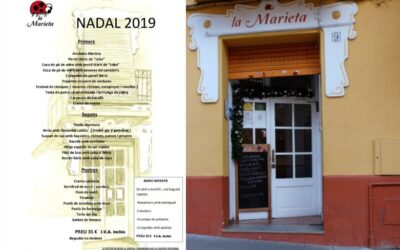Restaurantes comidas de fiestas de Nadal en Mollet, la Marieta