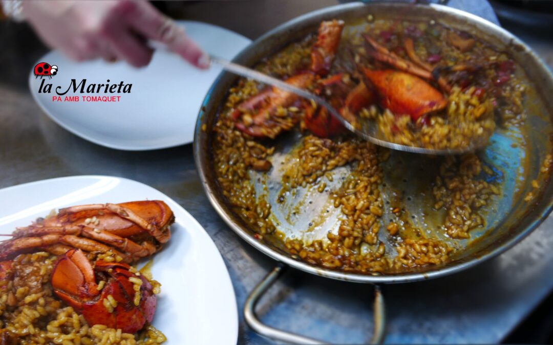 Arroz con bogavante en Mollet, restaurante la Marieta, especialistas en arroces tradicionales